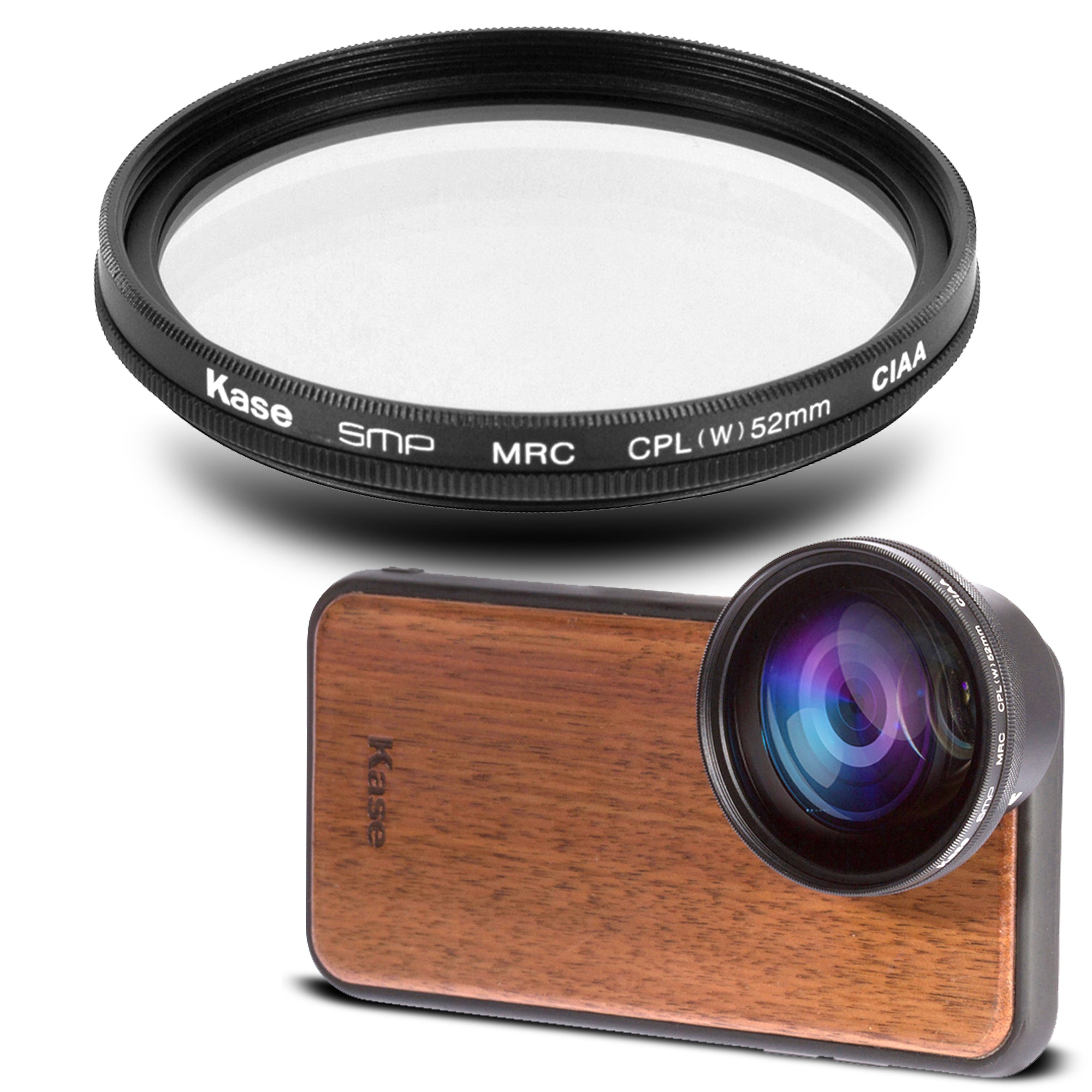 52mm CPL Phone Camera Lens – Circular Polarizer, Optical Glass, Clip-On